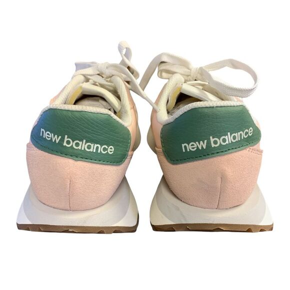 New Balance 237 Women's Lace-Up Closure Round Toe Sneakers - Pink/Green - Picture 5 of 6